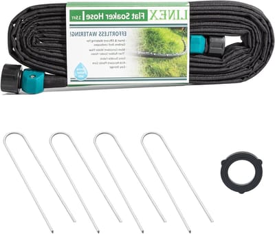 Platte Soaker Slang - Druppelslang Tuin - Planten Water Geven - Gepatenteerde Technologie - 457 Meter - Zwart