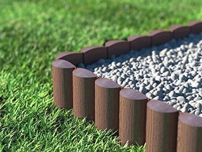 ECO Tuinpalissade Bruin - 7.2 Meter Border voor het Gazon en Bloemperken
