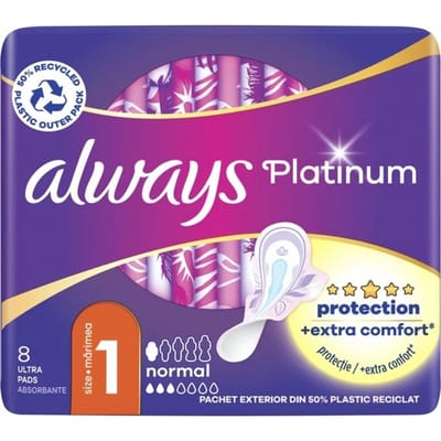 Altijd Platinum Maandverband Normaal Plus 8St