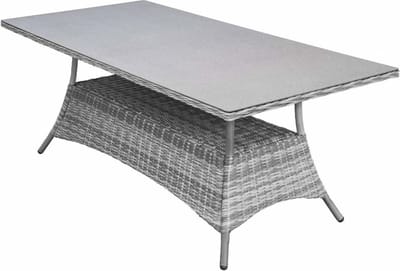 Tuintafel Dublin 180x90cm | Keramiek & Wicker
