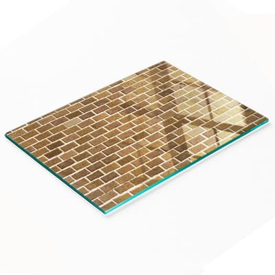 Multifunctioneel decoratief glazen paneel voor keukenmuur (bakstenen muur) 80x52 cm