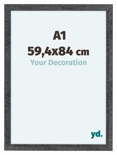 Your Decoration - Fotolijst A1 59,4x84 cm - MDF - Grijs Geveegd - Como