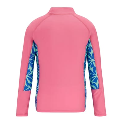 Regatta Kinder/Kids Hoku II Gebloemd Zwemtopje (Roze limonade/sonimblauw)