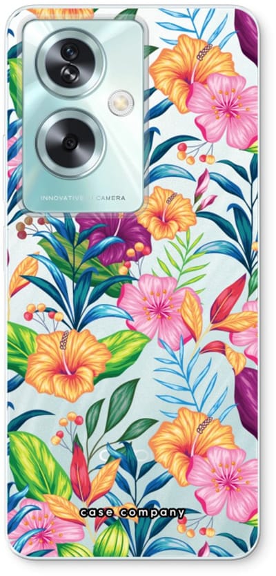 Case Company® - Hoesje geschikt voor Oppo A79 hoesje - Tropisch 2 - Soft Cover Telefoonhoesje - Bescherming aan alle Kanten en Schermrand