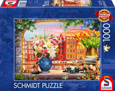 Schmidt - Legpuzzel - Bezoek aan Amsterdam - 1000 stukjes - Volwassenen - vanaf 12 jaar