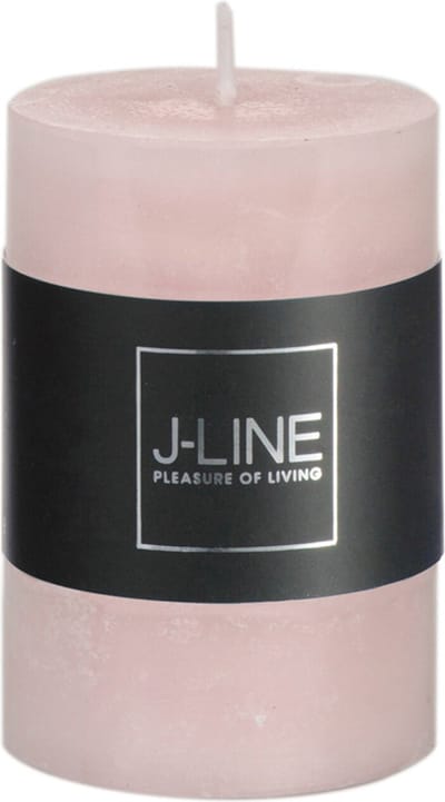 J-Line cilinderkaars - poederroze - 18U - small - 6 stuks