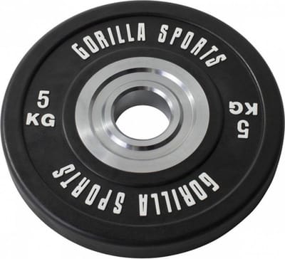 Gorilla Sports Bumper Plate - Halterschijf - 5 kg - Gietijzer - 50 mm