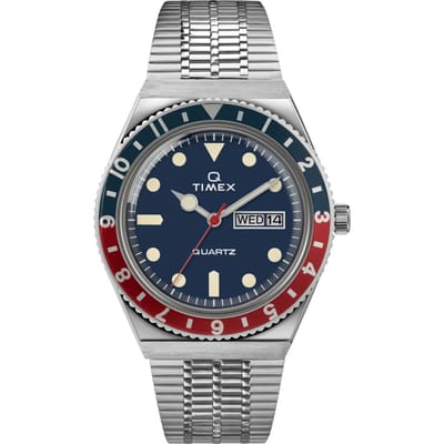 Timex Q Reissue TW2T80700 Horloge - Staal - Zilverkleurig - Ø 38 mm