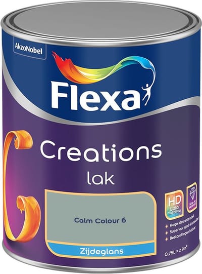 Flexa - Creations Lak Zijdeglans - Calm Colour 6 - Mengverf - 750 Ml