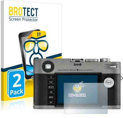 BROTECT - Screenprotector voor Leica M-E Typ 240 2019 - Folie Beschermfolie transparant 2 Stuks