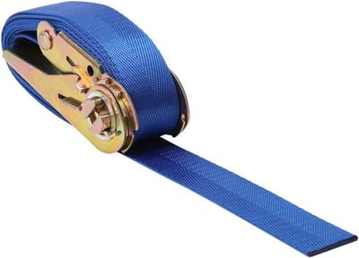 Spanbanden Zware Lading - Ratelriemen Transport - Lading Zekeren - Duurzaam Nylon Ontwerp - 2 Meter - Blauw