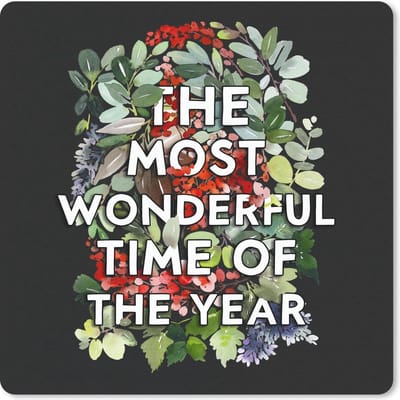 Muismat 20x20 cm - Mousepad Kerst - Quote - Planten - Muismatten - Kerst - Cadeau - Kerstcadeau voor mannen en voor vrouwen