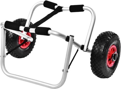 Aluminium Kajak Kano Trolley Kar: 80kg Draagvermogen, Opvouwbaar, Transportwagen - Voor Kayak Truck