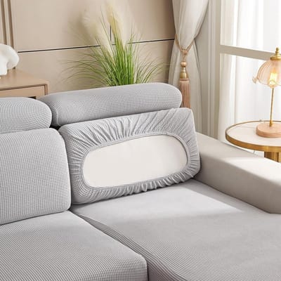 Zachte en Ademend Sofa Kussenhoezen - Grijs - Geschikt voor Breedte 25-45 cm en Lengte 55-85 cm