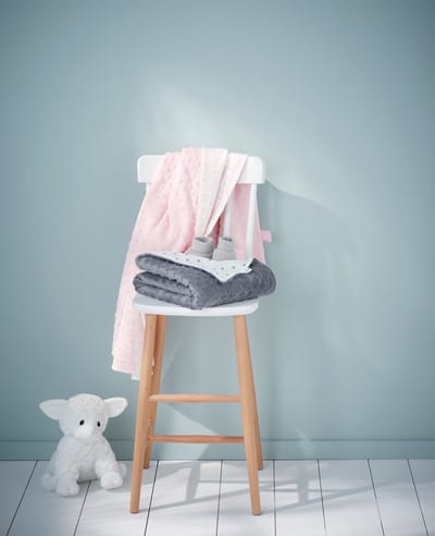 Vertbaudet Boxkleed Stella - deken - baby - dubbelzijdig - 75x100 - fleece - molton