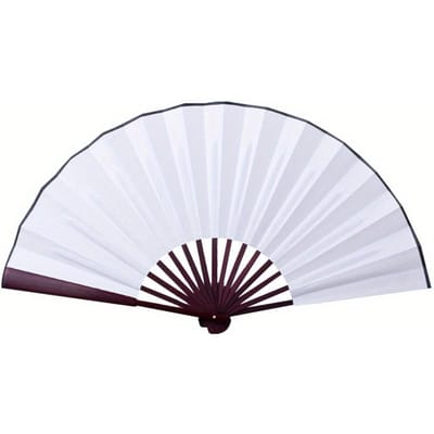 10 Inch Opvouwbare Waaier Hand Zijde Doek DIY Chinese Opvouwbare Waaier Houten Bamboe Oudheid Opvouwbare Waaier DIY Kalligrafie Schilderen 1pc