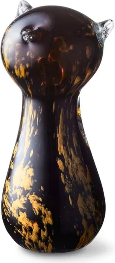 Urnencenter© Kristalglas Mini Urn Kat – Noga Bruin