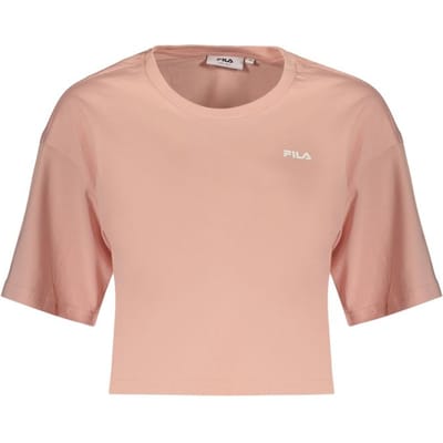 Fila Roze Katoenen Dames T-Shirt