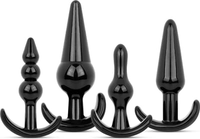 Butt Plug Set 4 Stuks - Zwart
