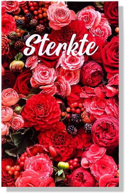 Sterkte wenskaart - 12x17cm - Gevouwen kaart inclusief envelop - Beterschapskaart