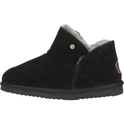 Warmbat Willow black dames pantoffel (gesloten hiel)