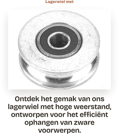 Dailygoods- Lagerwiel hoge weerstand - Katrolwiel - Takel - Draadkabel - Duurzaam - Professioneel 28/32/48/56 mm - Katrol