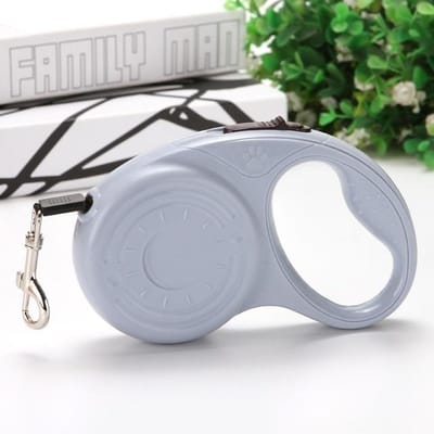 3/5M Intrekbare Hondenriemen Automatische Verstelbare Uitbreiding Nylon Hondenriem Touw Voor Puppy Katten Leash Wandelen huisdier Accessoires 3m(7.5kg) grijze kleur