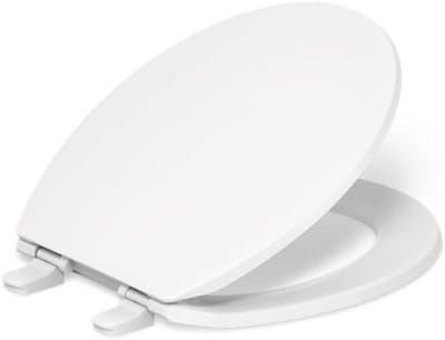 Ronde Toiletbril met Deksel Wit - Universele Pasvorm en Snelmontage