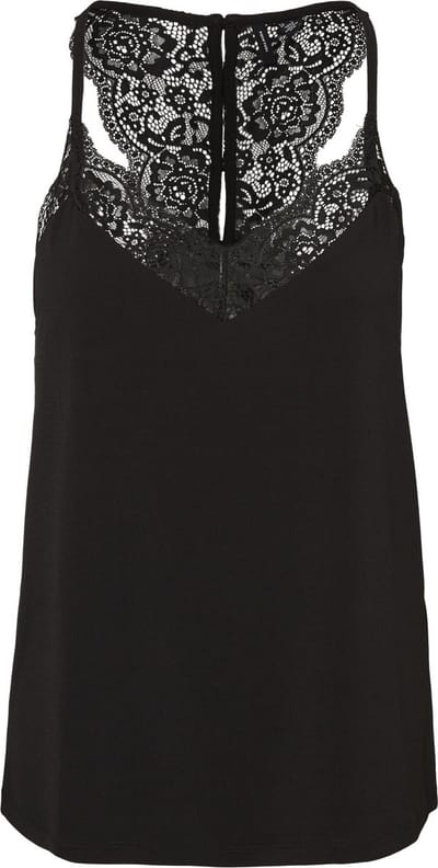 VERO MODA CURVE VMANA S/L LACE TOP GA NOOS CURVE Dames T-shirts - Maat M/48