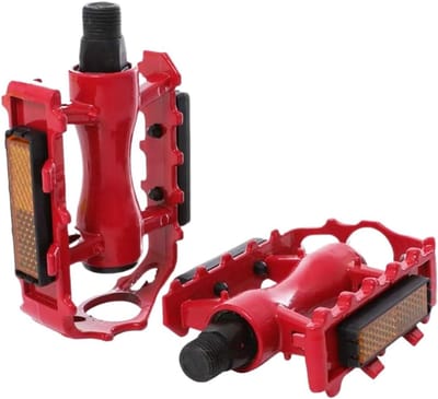Fietspedalen Set - Voetsteunen Fiets - Veilig Fietsen - Antislip Grip - 2 Stuks - Rood