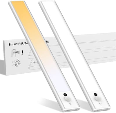 Bewegingssensor LED Onderkastverlichting met 3 Kleurmodi en Dimbare Helderheid – Oplaadbare Lichtbalk voor Keuken en Kast