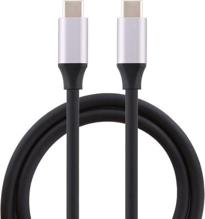 USB-C naar USB-C kabel - Oplader en data kabel - 3A snellader - 30 Centimeter kort - Oplaadkabel - zwart