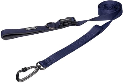 Boondog Hondenriem 2.0m - Verstelbaar - Extra Sterke Nylon Riem - Meer Controle - Comfortabele Grip - Karabijnhaak - Navy - Maat S