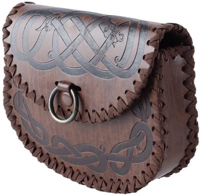 Dailygoods- Heuptasje Viking met reliëf - Retro zijtas - Draagbaar