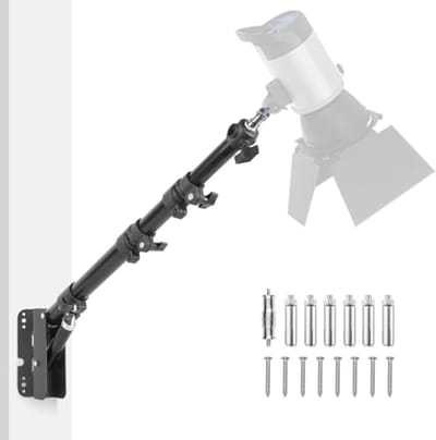 Driehoekige Wandmontage met Flexibele Arm voor Fotografie en Verlichting