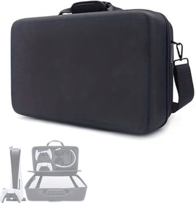 Bovista Tas Geschikt Voor PS5 - Case - Geschikt voor Playstation 5 - Koffer - Draagtas - Bag - Opbergtas - Reistas - Zwart