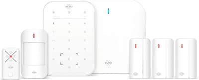 ELRO AS98S Home2 Slim Draadloos Alarmsysteem – Als Beste Getest - Wifi – GSM Functie – Met Basisstation, Controlepaneel, Bewegingsmelder, 3x Deur/Raam Contact en Afstandsbediening
