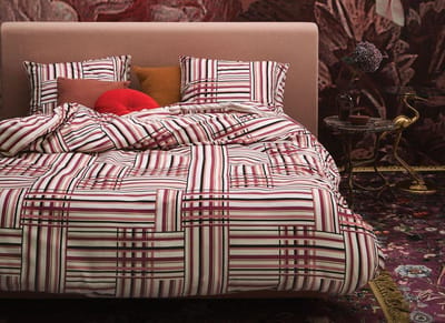 Essenza Home dekbedovertrek Evie red - extra kussensloop (60x70 cm)