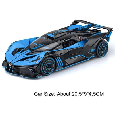 Schaal 1:24 Bolide Gtr Spuitbare Auto Model Speelgoed Schokabsorptie Pull Back Speelgoed Simulatie Raceauto Modellen Verzamelobject