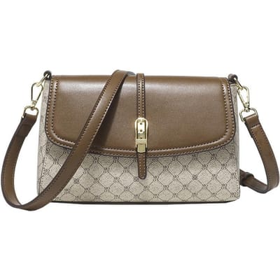 Damestas, nieuwe crossbodytas, damestas, mom bag, grote tas met opdruk, kleine vierkante tas gray