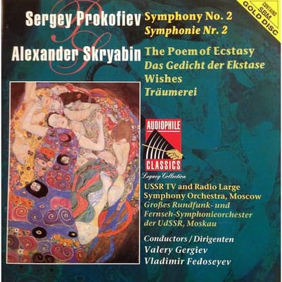 CD SERGEI PROKOFIEV / ALEXANDER SCRIABIN - Symfonie nr. 2 / Het Gedicht Van Ecstas APL101517 Audiophile Clas 1996 Europa Klassiek Gebruikt brown