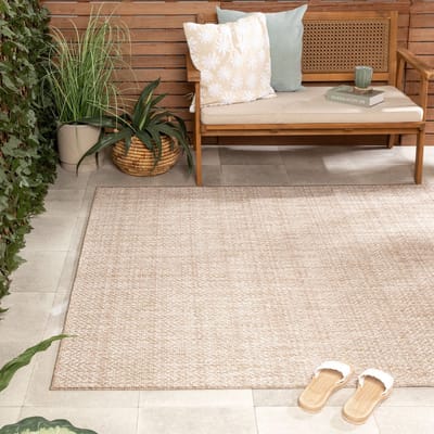 Fraai Jute buitenkleed - Nusa Lines Beige - 80x150 cm