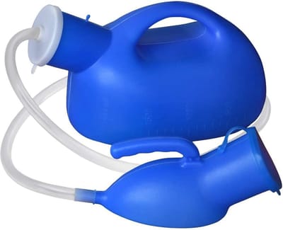 Draagbaar Mannelijk Urinoir met Handheld Urine Cup - 2000 ML Capaciteit voor Incontinentie, Ouderen en Kamperen