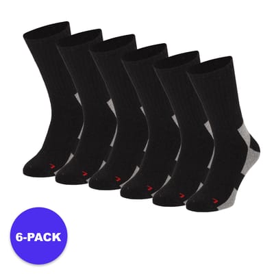 Apollo (Sports) - Thermo Wandelsokken - Zwart - Maat 35/38 - 6-Pack - Voordeelpakket