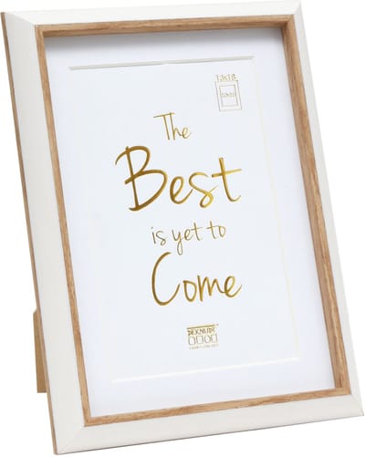 Deknudt Frames fotolijst S46WG1 P1 - wit/naturel - 10x15 / 13x18 cm