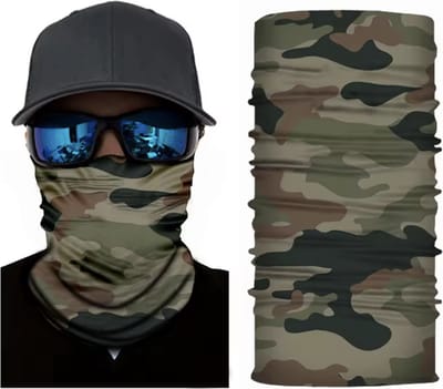 CHPN - Nekwarmer - Gezichtsmasker - Shawl - Camouflage - Bandana - Warme nek - Legergroen - Hippe nekwarmer - Motormasker