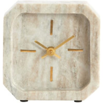 Light & Living - Klok PABLIA - 13x4x13 cm - Bruin