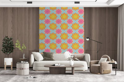 Behang - Fotobehang Flower Power - Design - Hippie - Breedte 165 cm x hoogte 220 cm