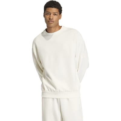 Adidas Soft Lux Sweatshirt Sweatshirts Heren - Wit - Maat XL - Poly Mesh