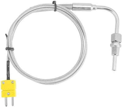 Thermo-element type EGT K, thermokoppel temperatuursensoren, type EGT thermo-element K voor rookgastemperatuursonde met open punt en aansluiting
